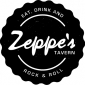 Zeppe's Tavern logo with circular text.