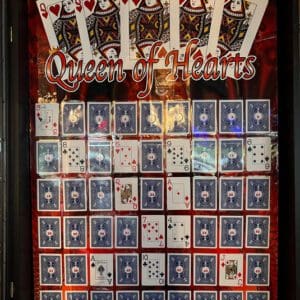 Display of collectible hockey cards featuring players and stats.