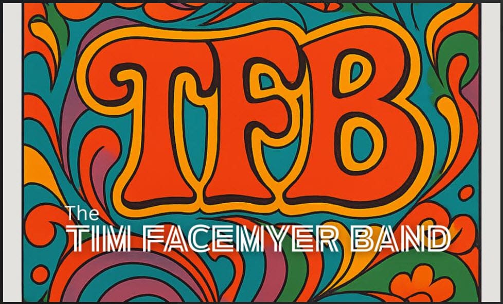 Colorful logo for The Tim Facemyer Band